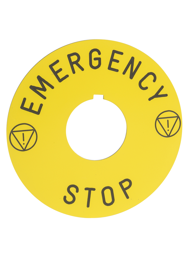 Harmony 9001K Etykieta z oznaczeniem EMERGENCY STOP, 30mm