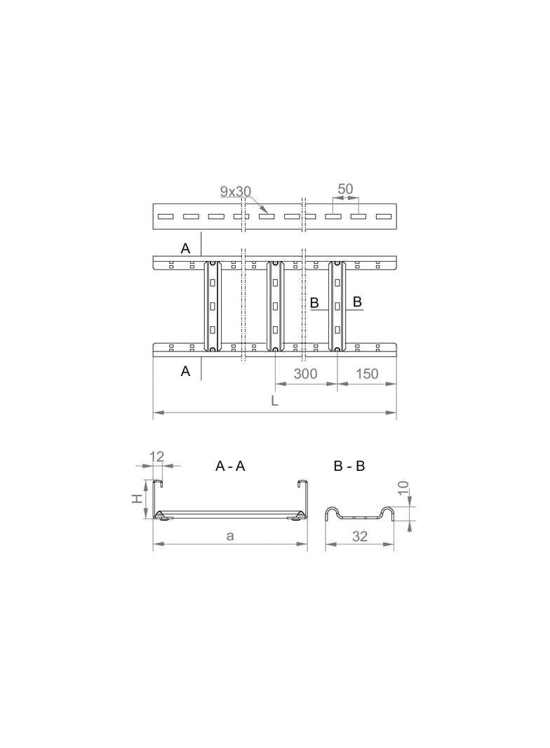 DKD300H60/3 N DRABINKA 1,2 MM