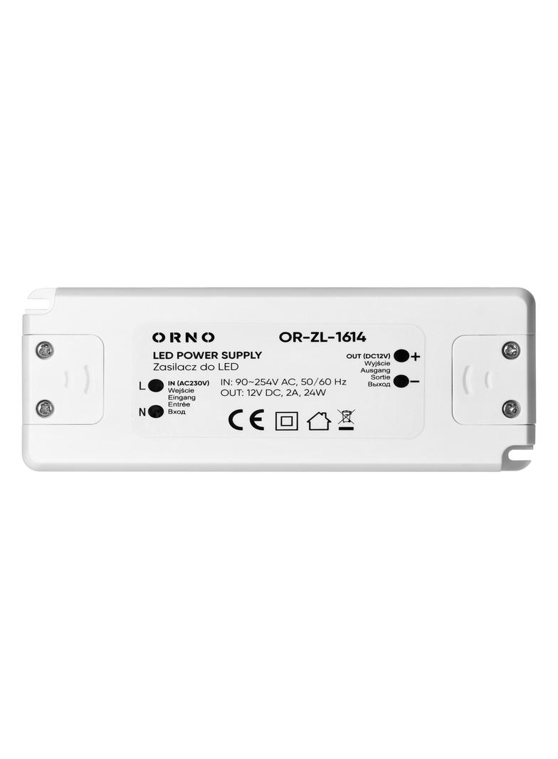 Zasilacz LED 12V DC 24W 2A IP20 OR-ZL-1614 ORNO