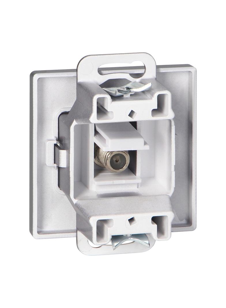 Gniazdo pojed. typu F Pearl, TV/F-F1/P1, antracyt OR-OE-7714/A ORNO