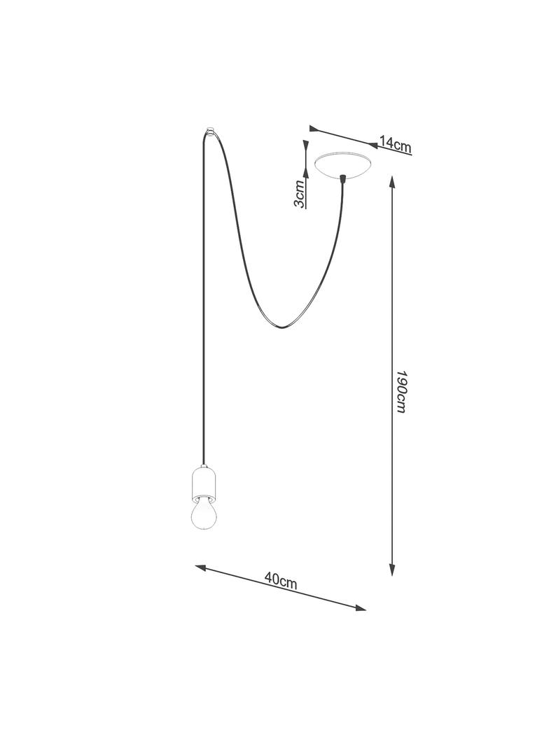 Sollux Lampa wisząca NESO 1 LONG SL.1159
