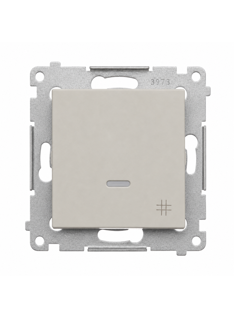 Simon 54 Łącznik krzyżowy z podświetleniem LED szybkozłączka kaszmir mat DW7L.01/42