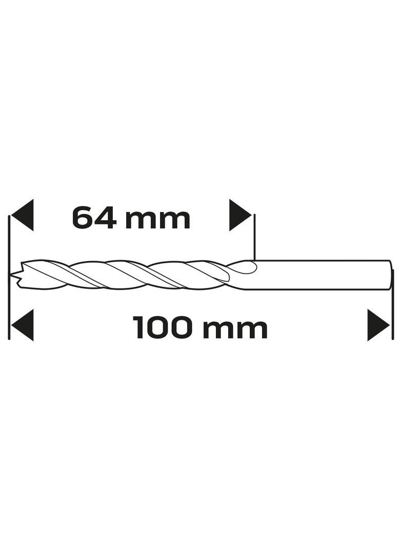 Wiertło do drewna spiralne, 7 x 105 mm