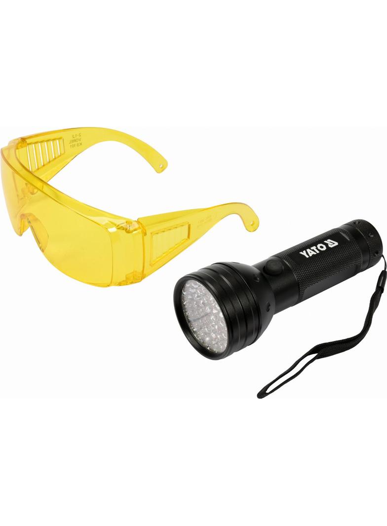 ZESTAW LATARKA UV 51 LED I OKULARY YT-08581 YATO