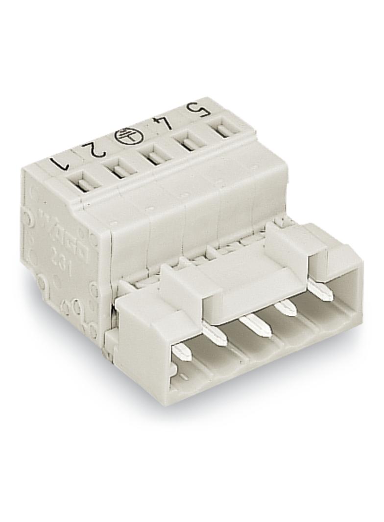 MCS-MIDI Classic wtyk 3-bieg. j-szary raster 5 mm /100szt./ WAGO