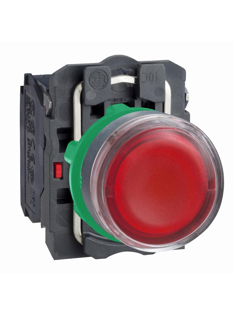 Harmony XB5 Przycisk płaski czerwony bez żarówki, 250V