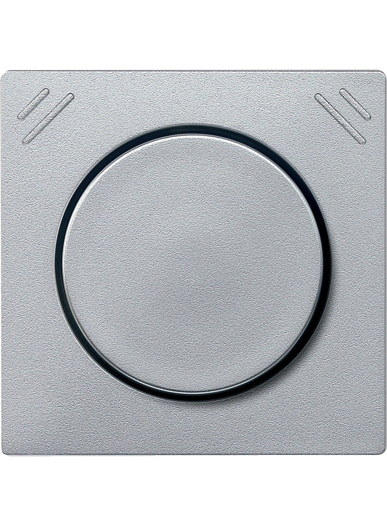 Merten, System M, klawisz ściemniacza, płytka dotykowa + pokrętło, aluminiowy