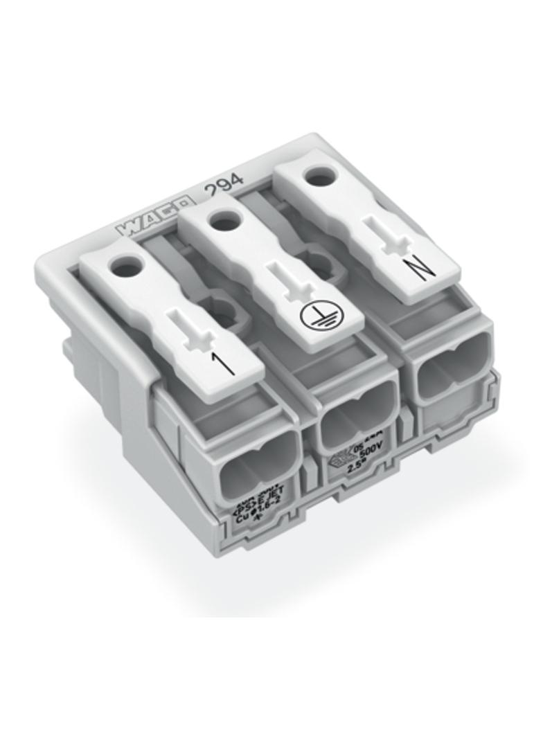 złączka zasilająca 3-biegunowa bez stopek bez styku PE