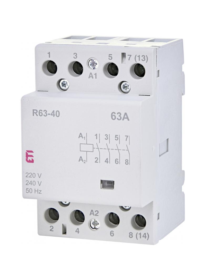 RD 40-22-24V AC/DC Stycznik modułowy 40A 2 styki zwierne i 2 rozwierne (3 mod. 4 bieg.)