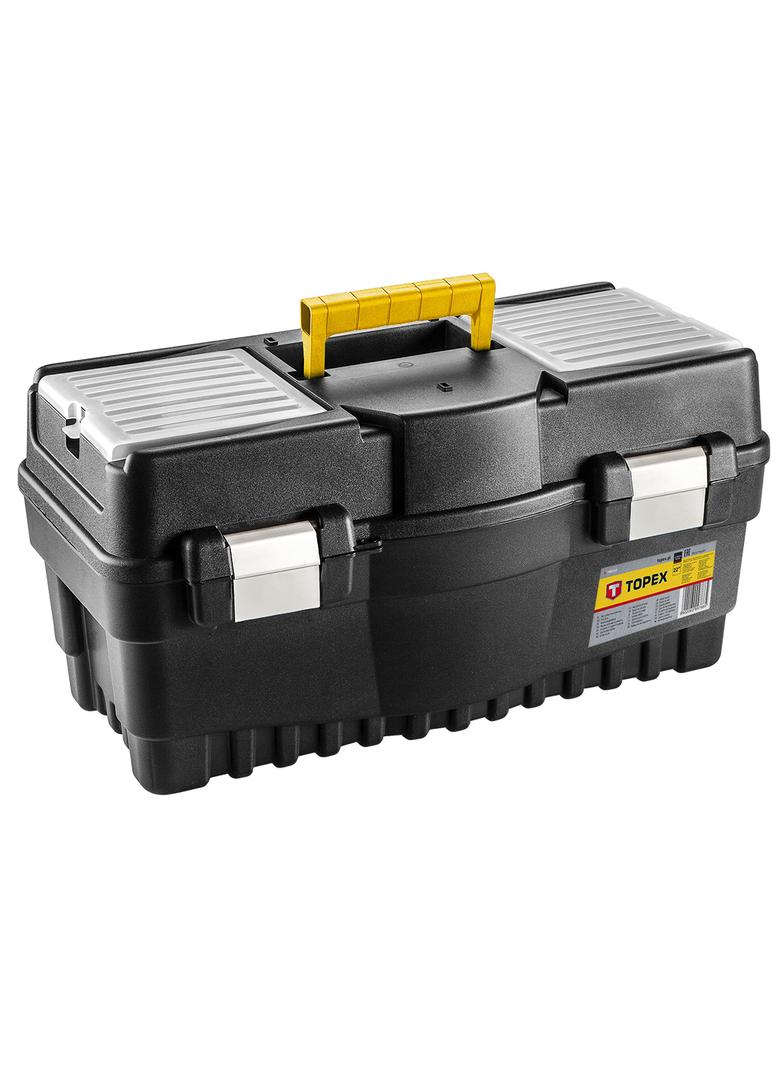 Skrzynka narzędziowa 22", aluminiowe zatrzaski