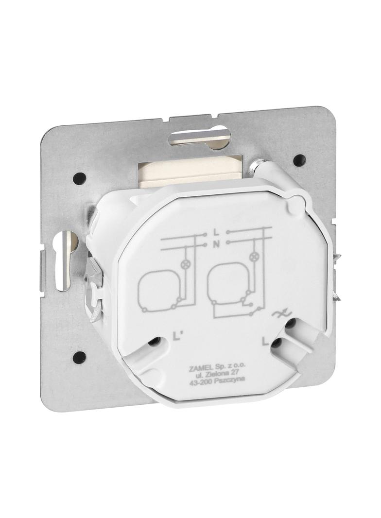 Ściemniacz obrotowy LED Pearl, 230V, 50Hz, Pmin:3W, Pmax:35W, SO-1P/LED, antracyt