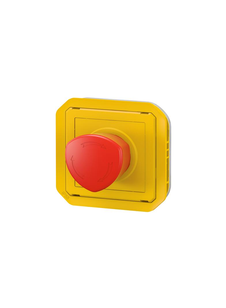 NOWE PLEXO - PRZYCISK WŁĄCZENIA AWARYJNEGO OBROTOWY MECHANIZM 3 A - 250 V~