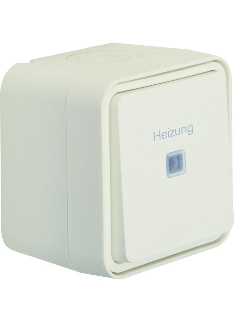 BERKER W.1 Łącznik uniwersalny z nadrukiem Heizung kompletny IP55 biały 35663502 HAGER