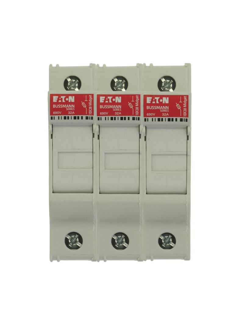 3Pole 30A 600V MFH For 10X38 Midget fuse Podstawa wkładki cylindrycznej 10x38 3P 32A 690VAC CHM3DU E