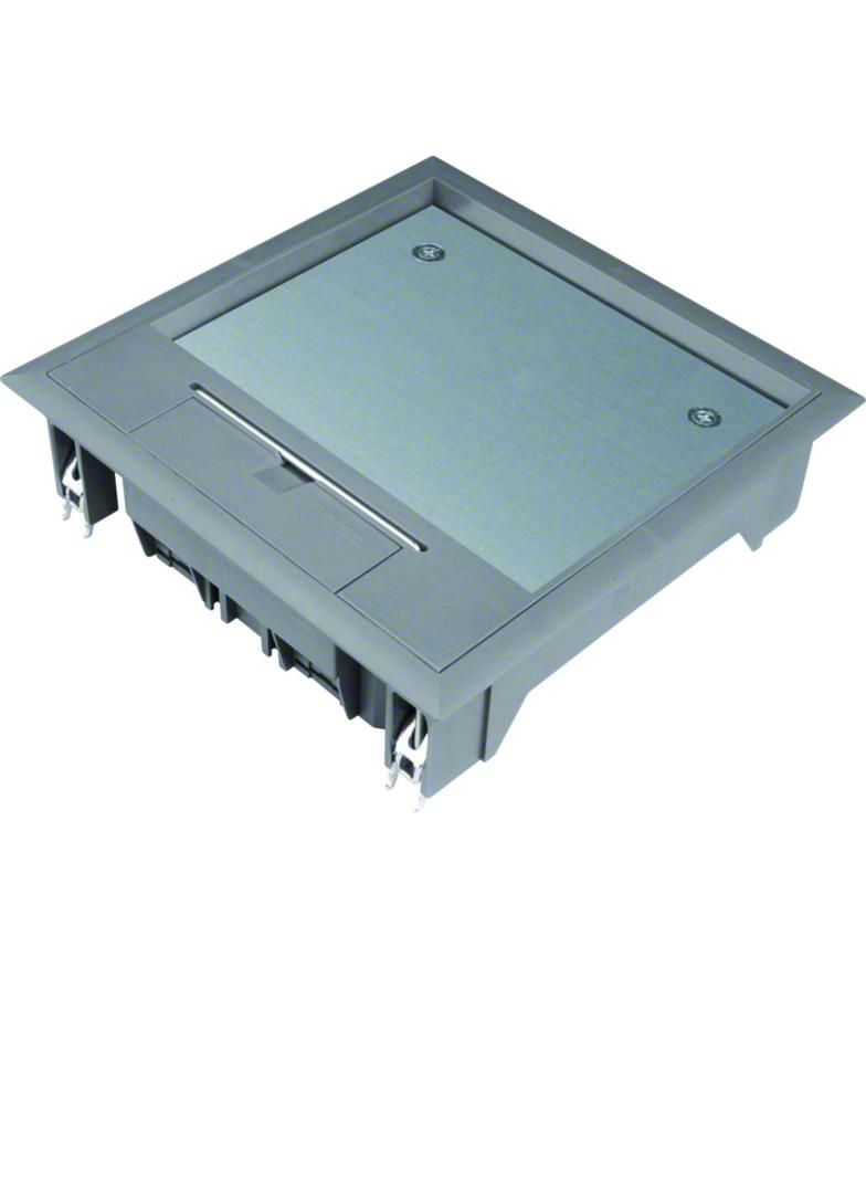 tehalit.VE-EE Pokrywa uchylna VQ06 200x200 wykładzina 12mm stal szary PA VQ06127011 HAGER