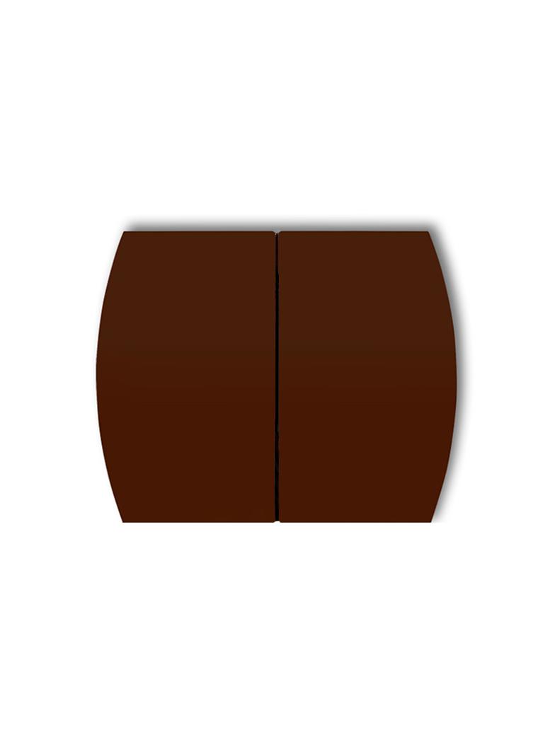 Klawisze podwójne do łączników TREND (komplet dwóch sztuk) brązowa