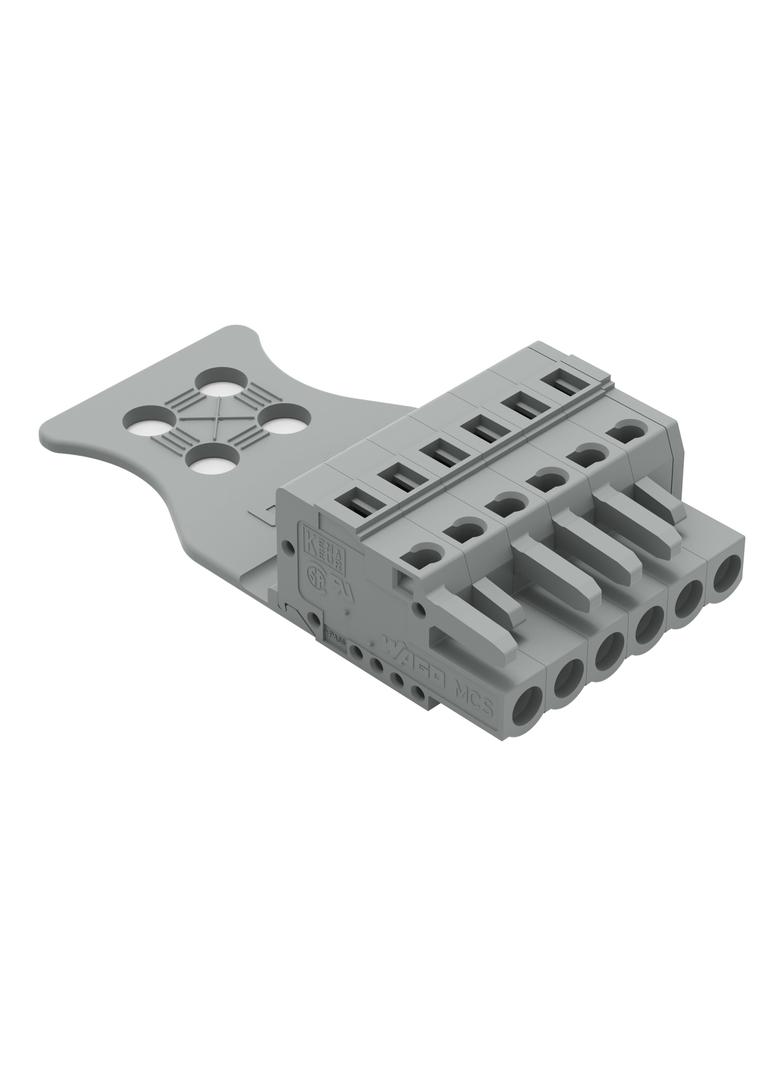 Gniazdo MCS-MIDI Classic 6-biegunowe szare raster 5mm /50szt./ 231-106/026-000/034-000 WAGO
