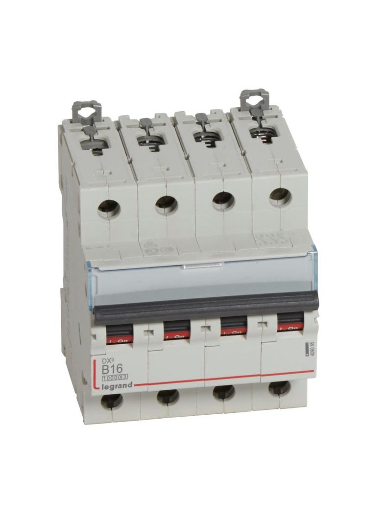 WYŁĄCZNIK NADPRĄDOWY S 314 4P B 16A 10000A SERII DX3, Legrand