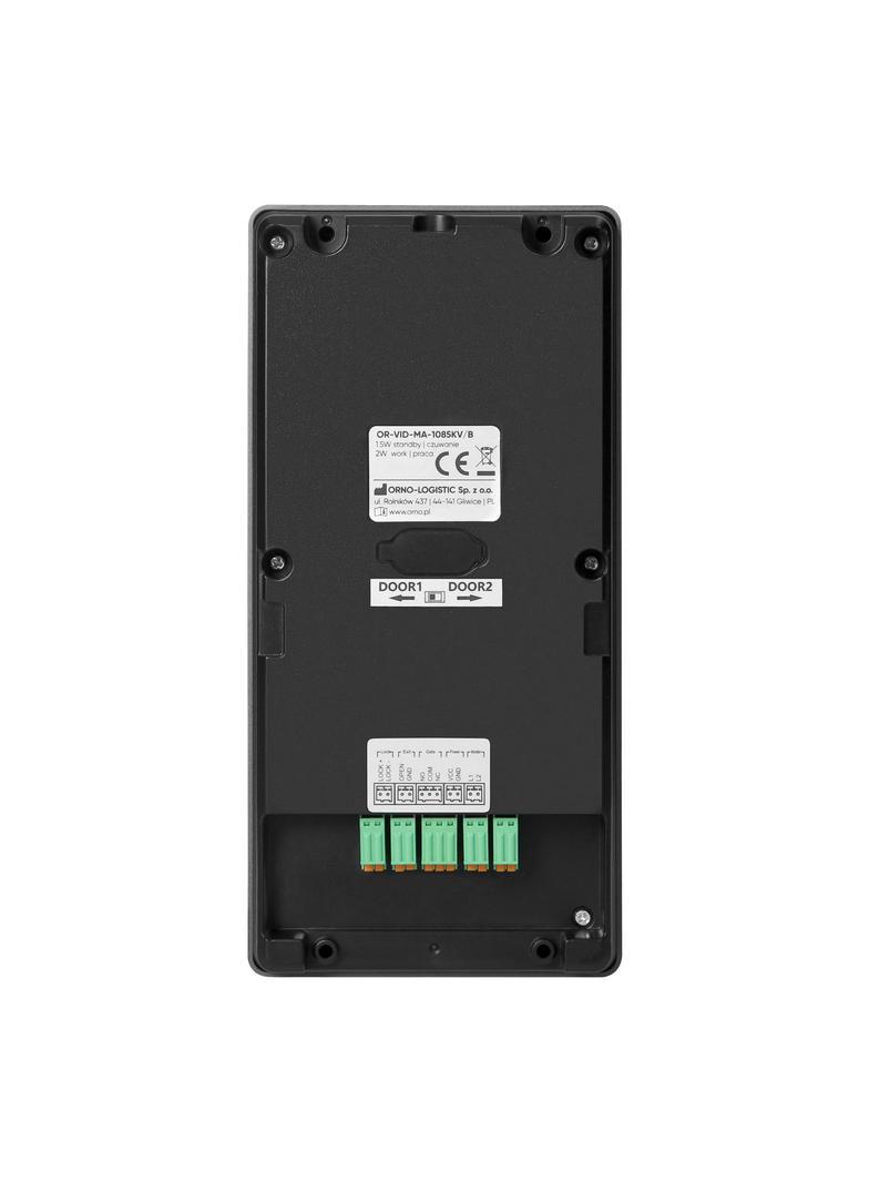 Zestaw wideodomofonowy jednorodzinny GADI 2-żyłowy Wi-Fi ekran dotykowy Full HD RFID 125k OR-VID-MA-1085/B ORNO