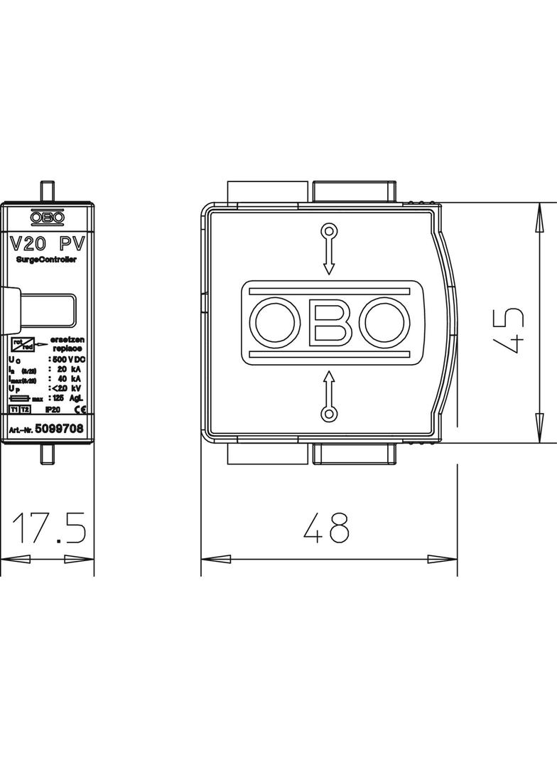 V20-C 0-500PV, OGRANICZNIK PRZEPIĘĆ
