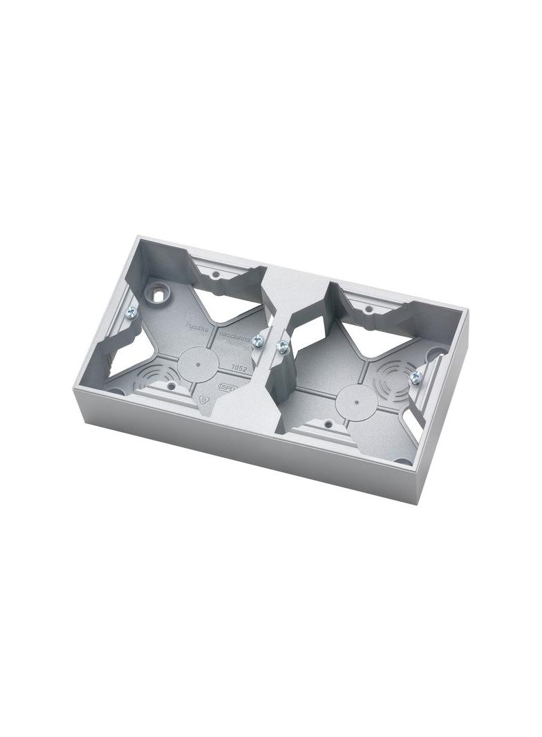 ARIA Puszka instalacyjna podwójna - kolor srebro