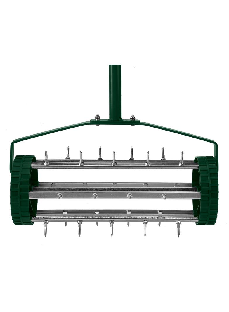 Aerator ręczny, wertykulator walcowy do trawy 27 kolcy, średnica 15cm