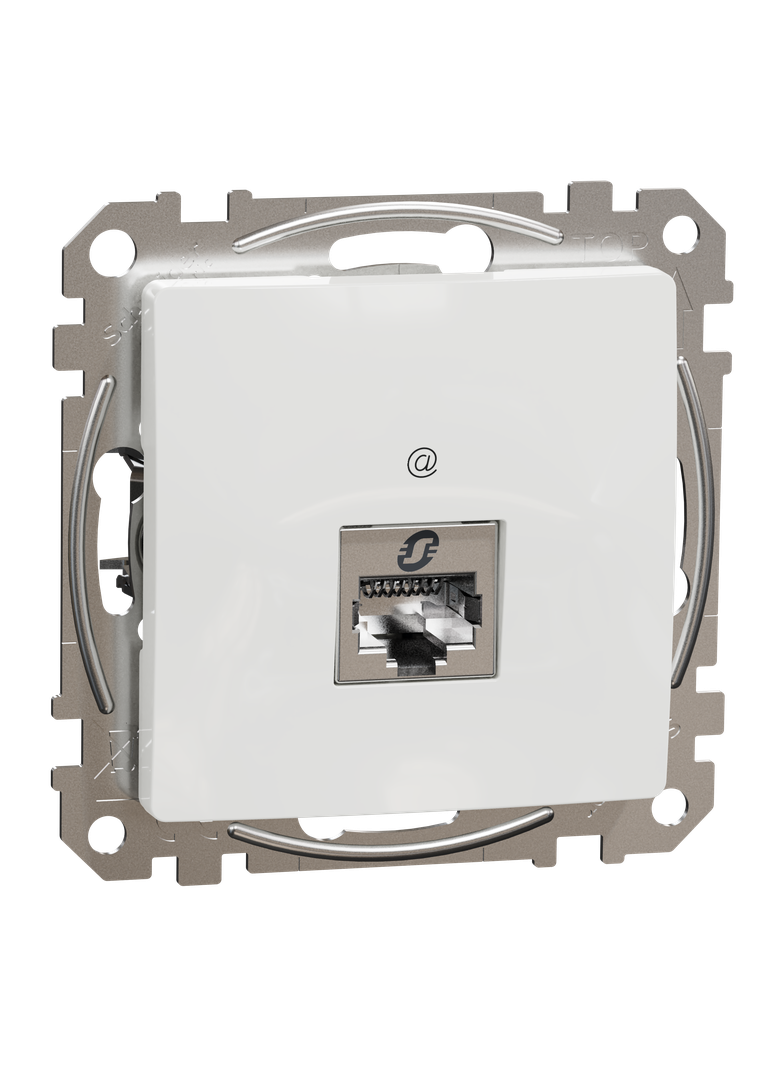 Sedna Design & Elements, gniazdo komputerowe RJ45 kat.6 STP, białe