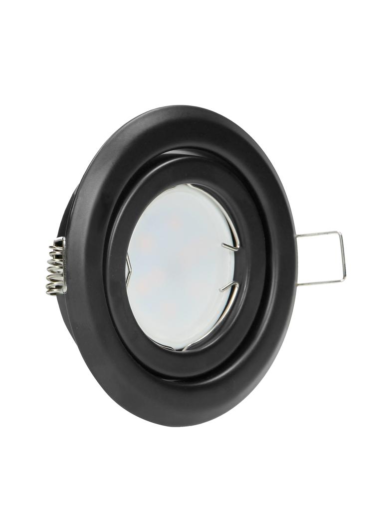SUTRI RM ramka dekoracyjna oprawy punktowej, MR16/GU10 max 50W, okrągła, regulowana, czarna AD-OD-6176/B ORNO