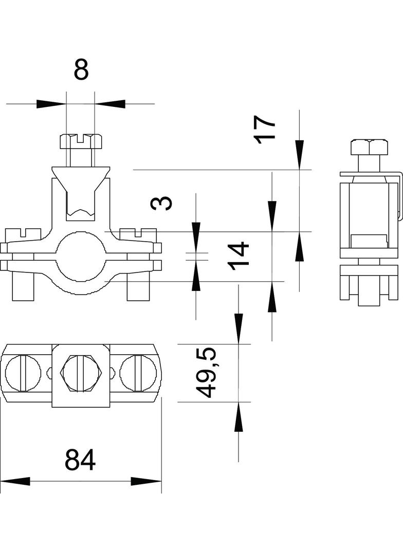 950/Z, OBEJMY UZIEM.PRZEW.1 1/2"