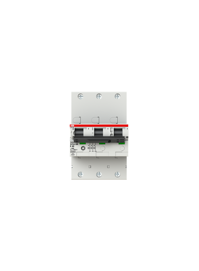 S753DR-E40 wyłącznik nadprądowy 3P selektywny E40A 25kA AC 2CDH783001R0402 ABB
