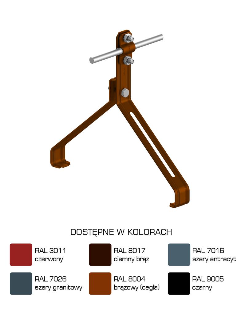 AN-151P/LA/-N Uchwyt gąsior.prof. Z-śruba WZÓR 20 H=10 cm /LA/
