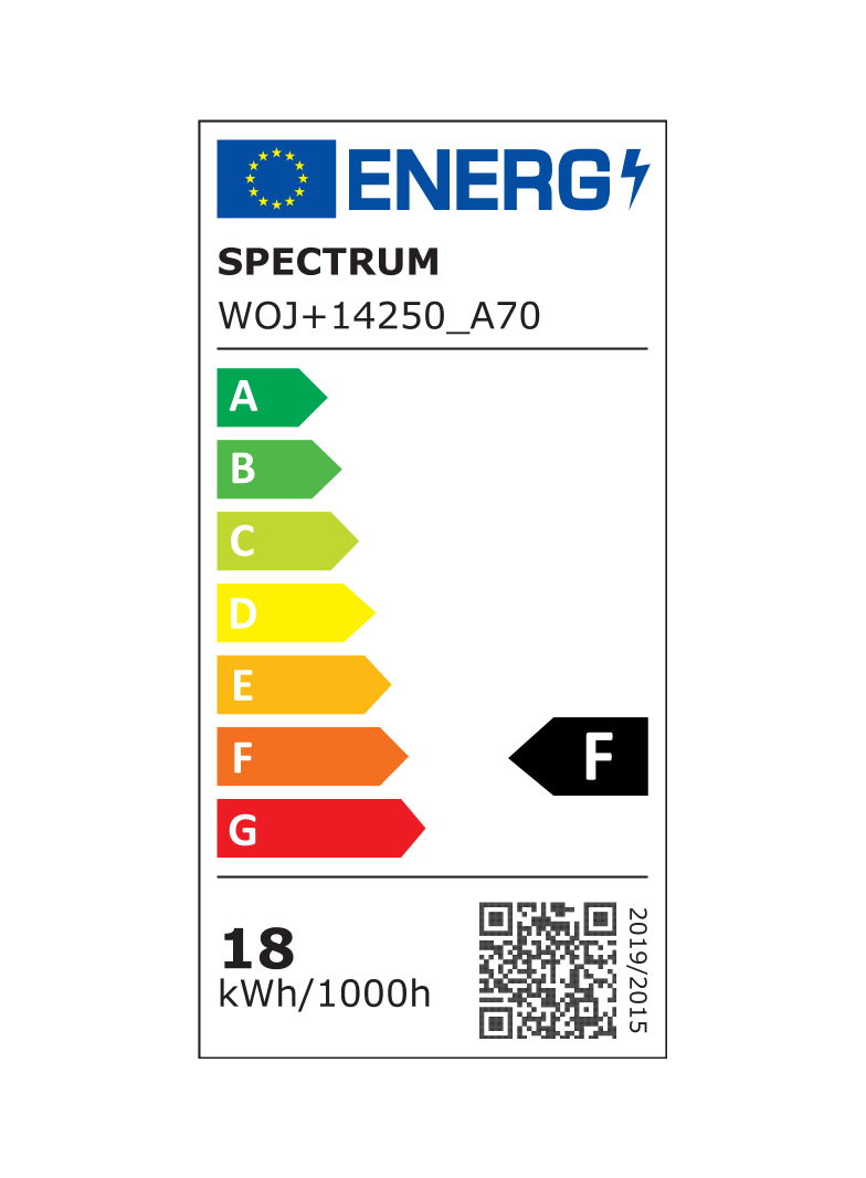 LED  GLS  E-27 230V 18W CW A70 SPECTRUM