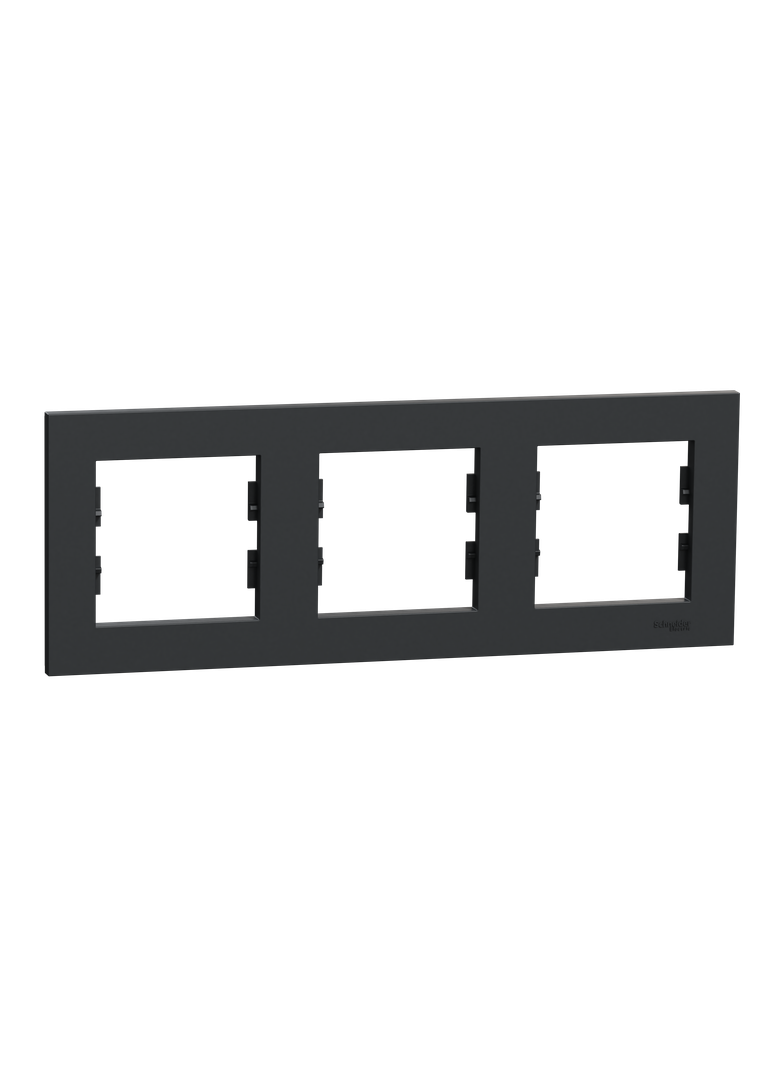 Miluz ED, Ramka 3-krotna pozioma, antracyt