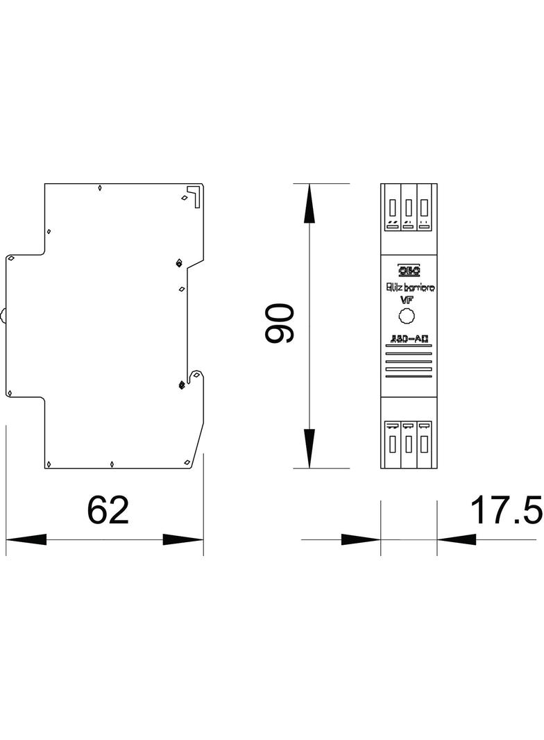 VF 230AC/DC-20, BARIERA ODGROMOWA VF 230/20 WYK