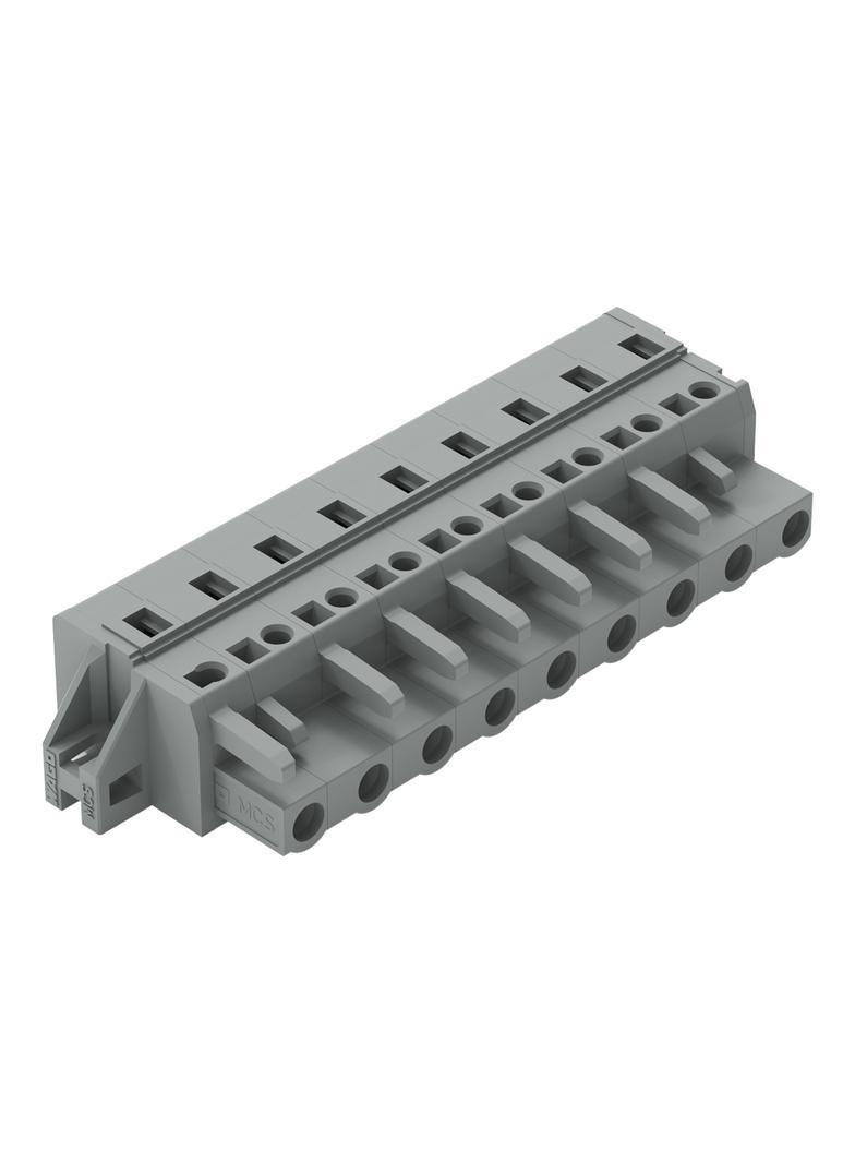 MCS-MIDI Classic gniazdo 9-bieg. szare raster 7,5 mm /25szt./ WAGO