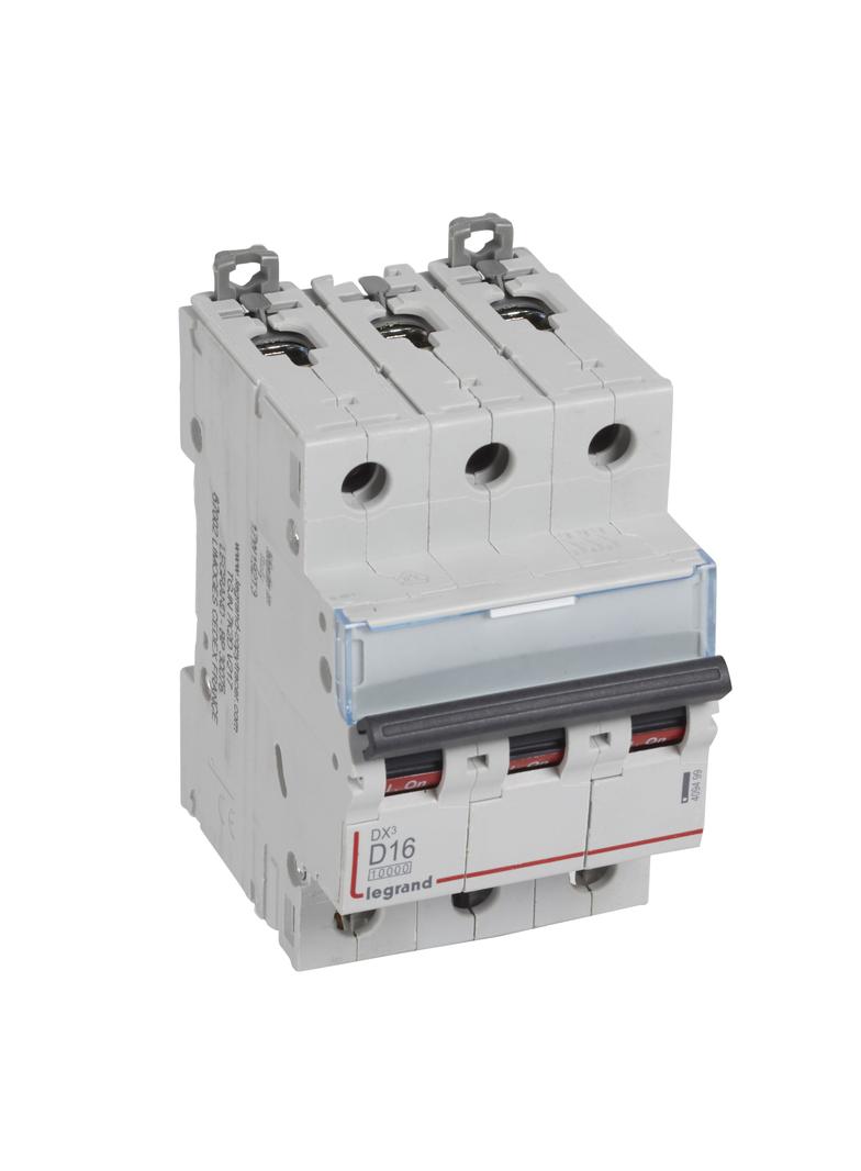 WYŁĄCZNIK NADPRĄDOWY S 313 3P D 16A 10000A SERII DX3, Legrand