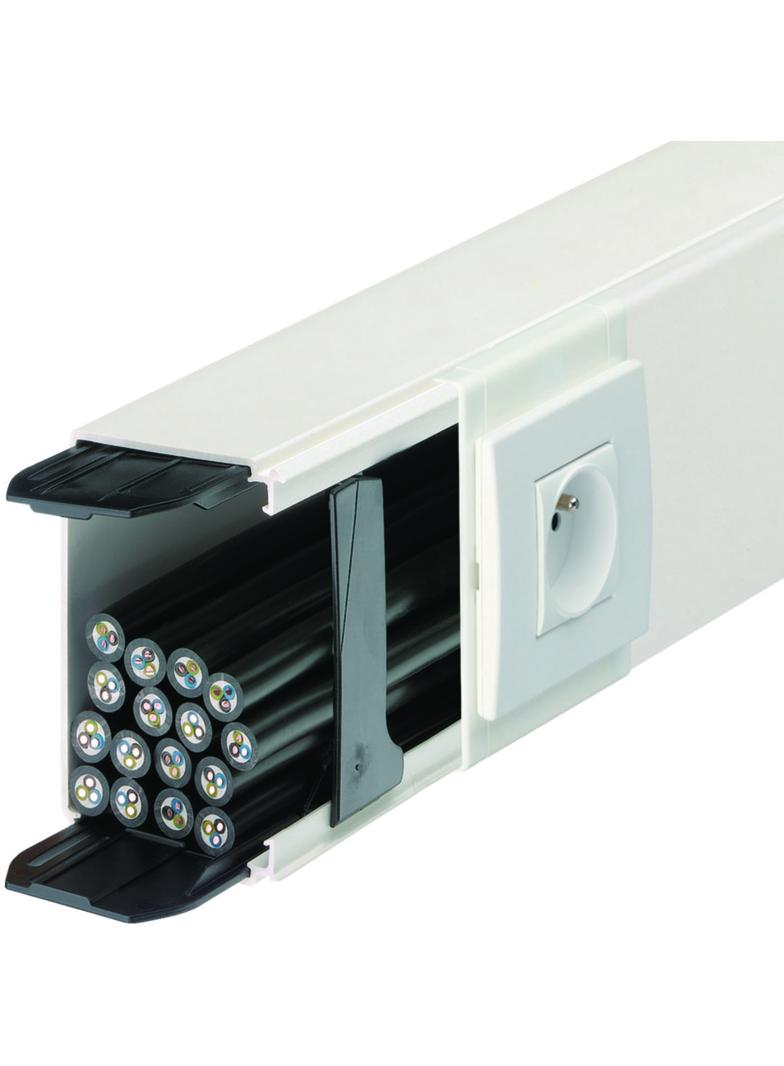 tehalit.LFF Kanał z łącznikami, 40x90mm, biały LFF4009009016 HAGER