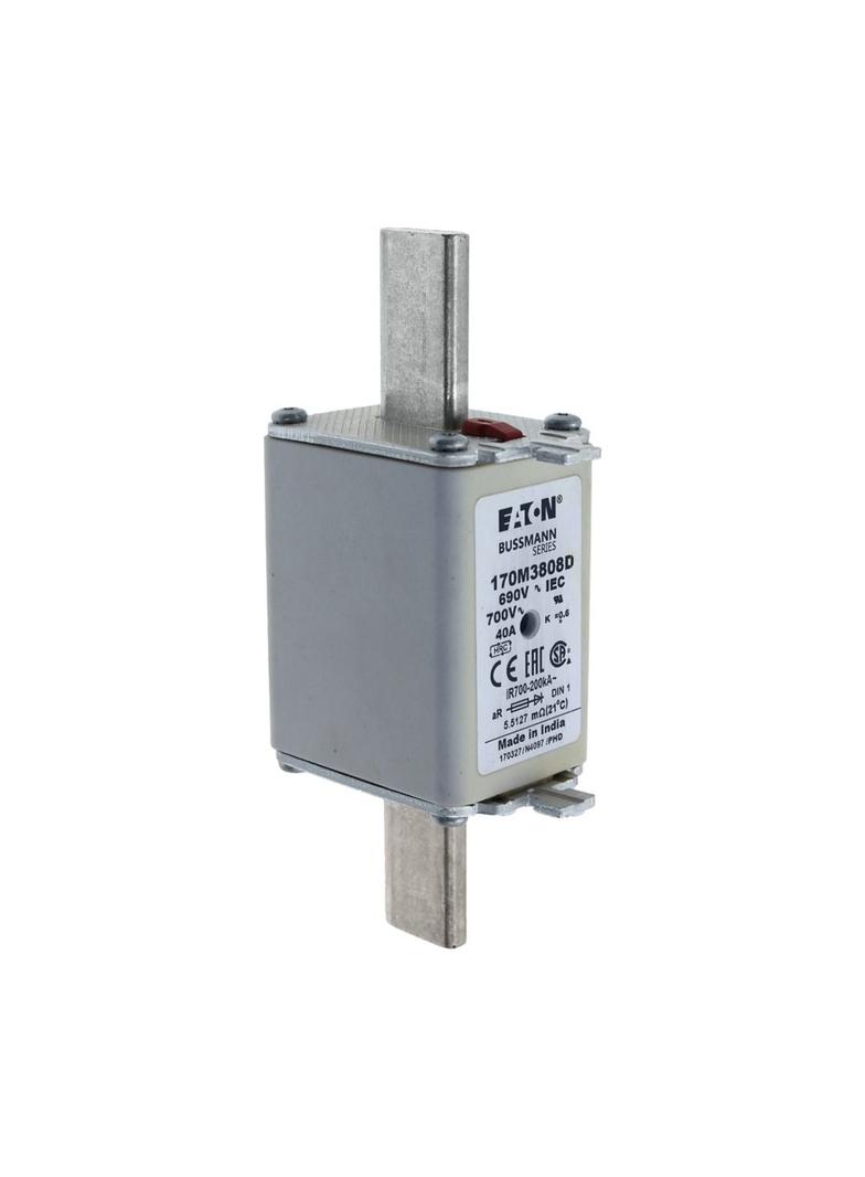FUSE 40A 690V aR DIN 1 HSDNH Wkładka szybka 40A 690V aR DIN 1 podwójny wskaźnik 170M3808D EATON