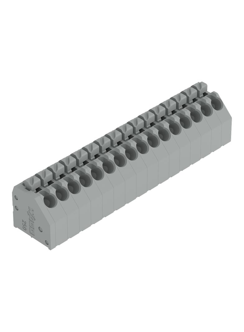 listwa zaciskowa do pł. drukowanych 16-bieg. szara raster 3,5 mm /20szt./ WAGO