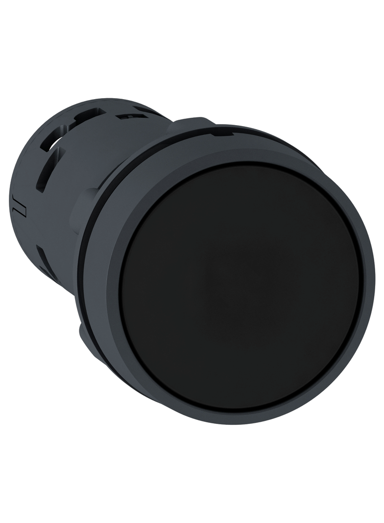 Harmony XB7, przycisk płaski, czarny z zatrzaskiem, bez oznaczenia XB7NH21