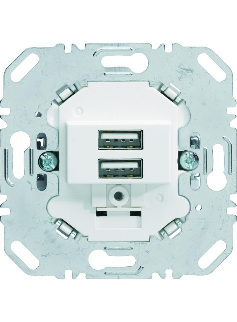 BERKER one.platform Mechanizm gniazda USB ładowania 3.0A 230V biały mat 260209 HAGER