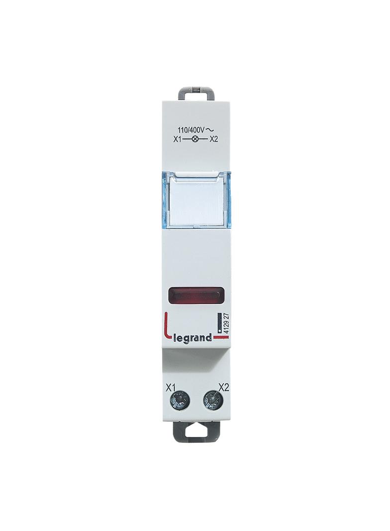 LAMPKA POJEDYNCZA LED CZERWONA 110/400V, Legrand