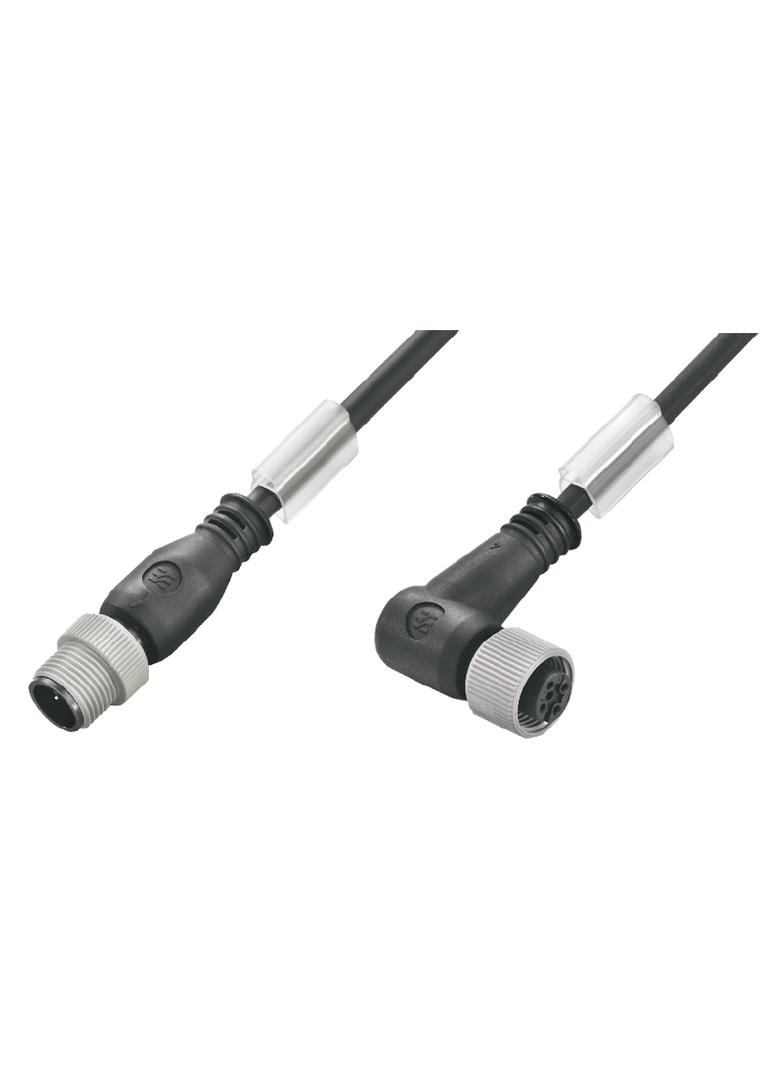 SAIP-M12GM12W-2/4-1.5U Przewód czujnika-siłownika (zmontowany), Kabel połączeniowy, M12 / M12, Liczba biegunów: 3, Długość kabla: 1.5 m, złącze męskie, proste - złącze żeńsk /1sz 1150620150 WEIDMÜLLER
