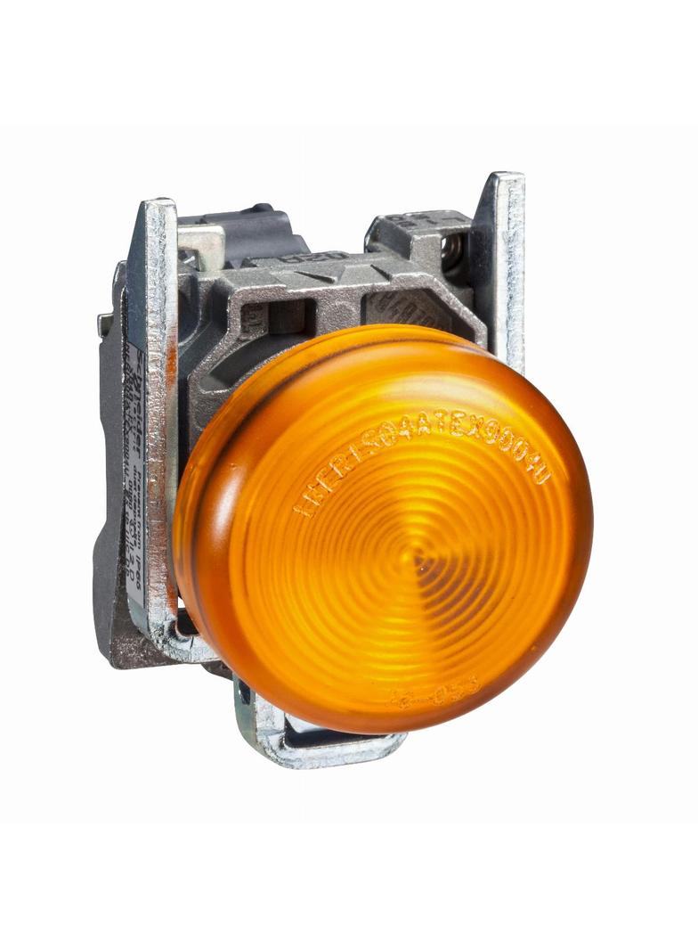 Harmony XB4 Lampka sygnalizacyjna pomarańczowa LED 230/240V metalowy XB4BVM5EX Schneider