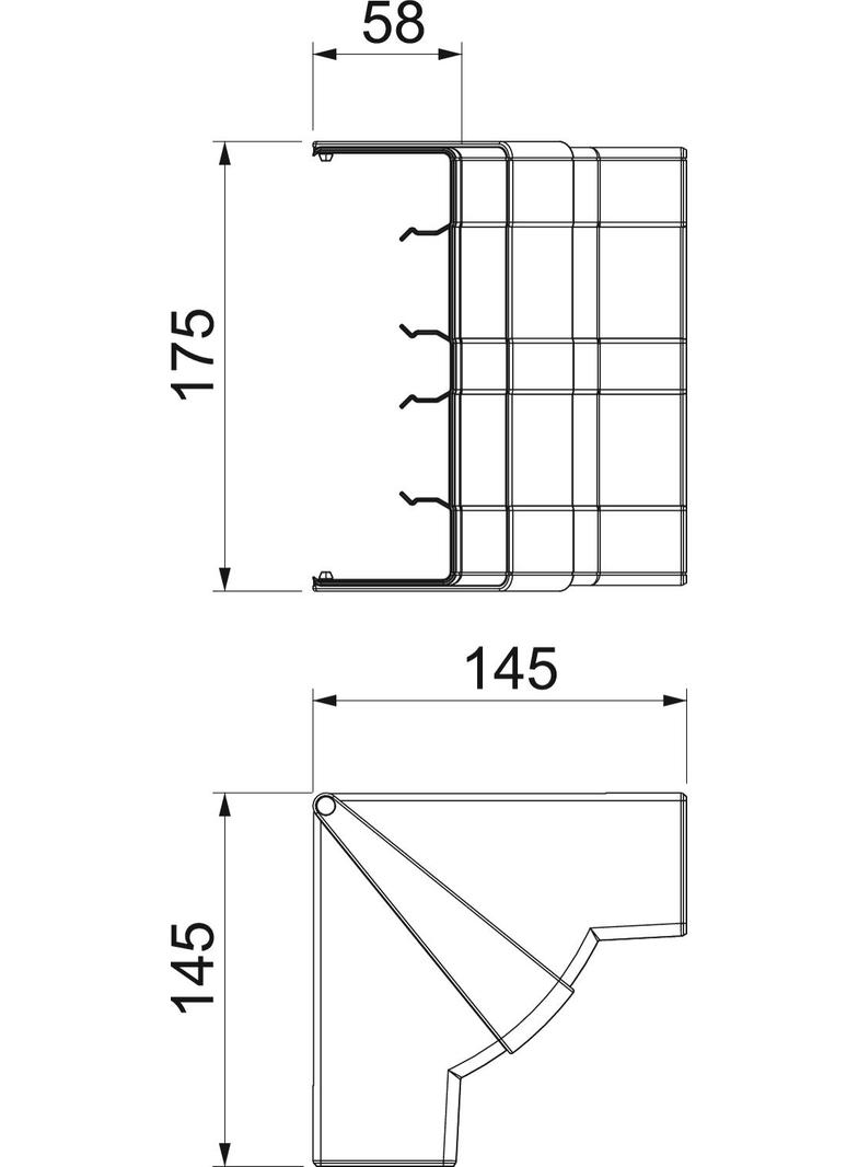 GK-IH53165RW, Naroże wewnętrzne, ruchome