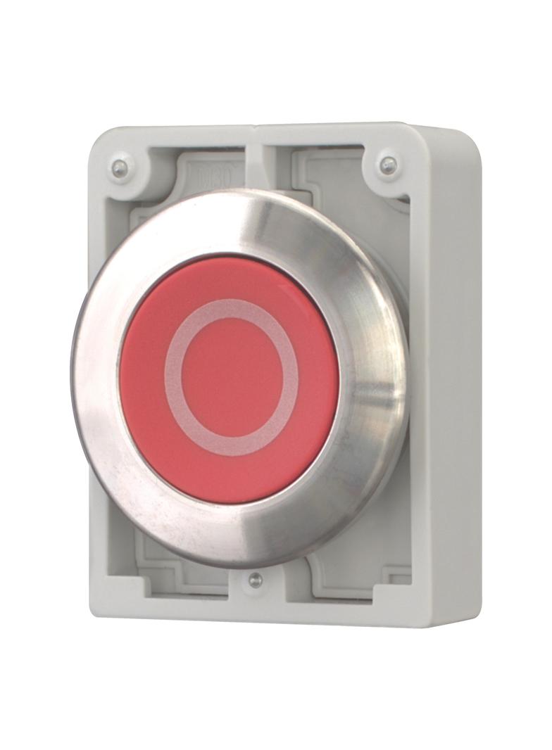 M30I-FD-R-X0 Przycisk 30mm płaski czerwony O stal nierdzewna 188105 EATON