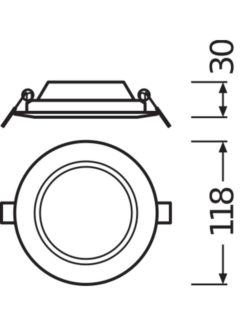 Oprawa DOWNLIGHT SLIM DN105 6W 4000K WT IP20