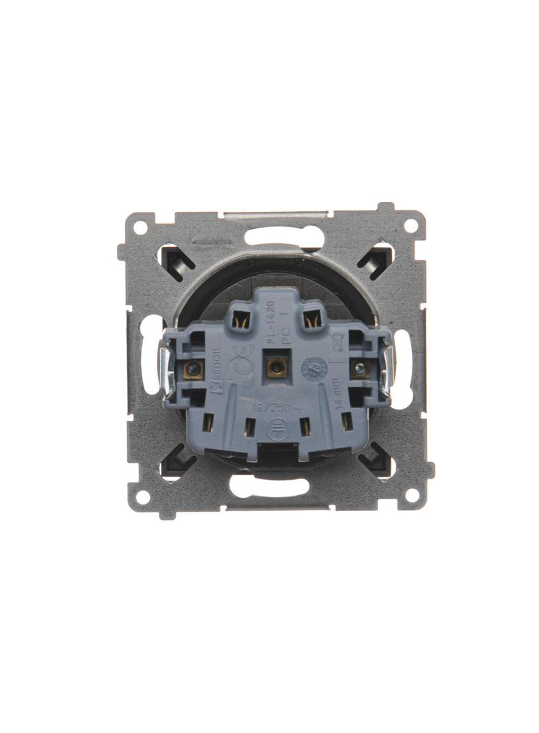 Simon 54 Gniazdo z/u i przesłonami 16A szybkozłączka antracyt