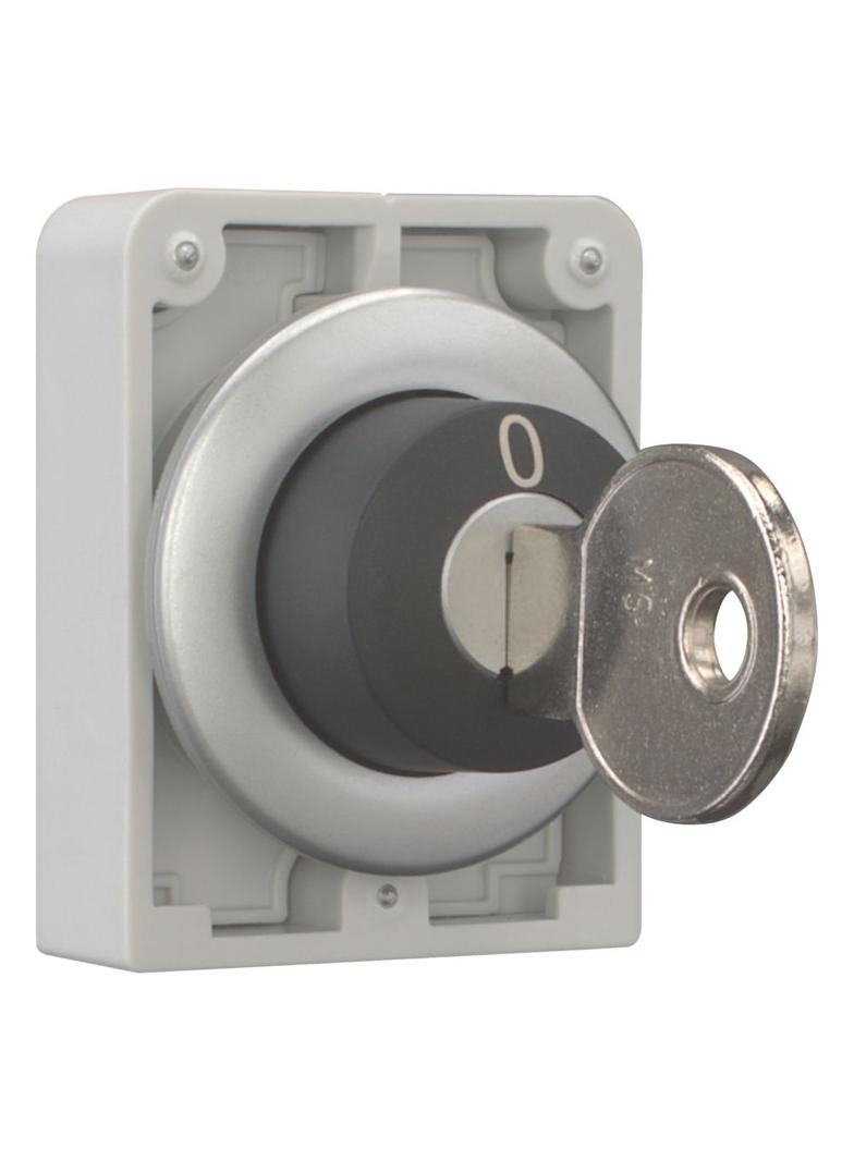 M30C-FWRS-MS4-A1 Przełącznik kluczykowy 30mm 2 położeniowy bez samopowrotu zamek MS4 kluczyk wyj. ty