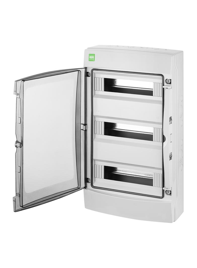 GALANT PLUS RN 3/42 drzwi transparentne (N+PE) IP65